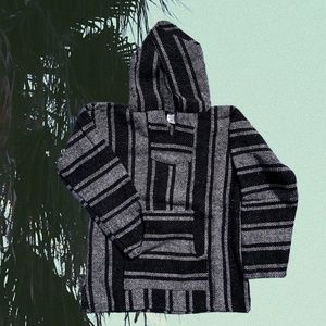 Mexican Poncho Baja Hoodie Drug Rug